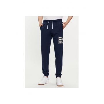 Pantaloni sport barbati - 536107 - Bleumarin - Bumbac