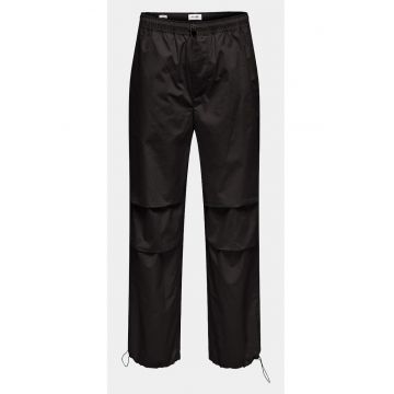 Pantaloni barbati - 303460884 - Negru - Bumbac