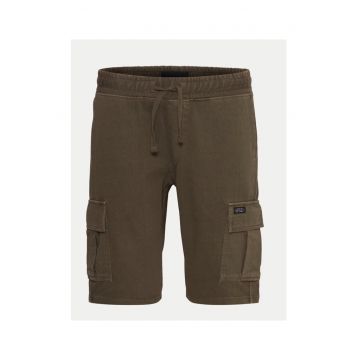 Pantaloni scurti barbati - 530556 - Maro - Bumbac