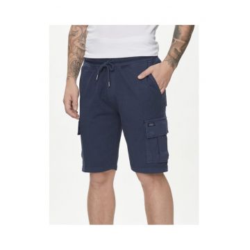 Pantaloni scurti barbati - 530563 - Bleumarin - Bumbac