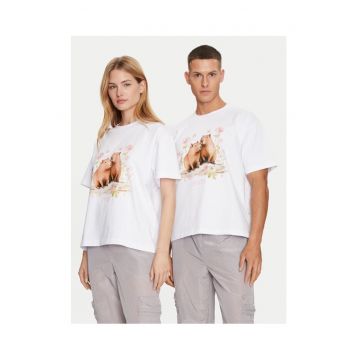 Tricou barbati - 11519 - Bumbac - Alb