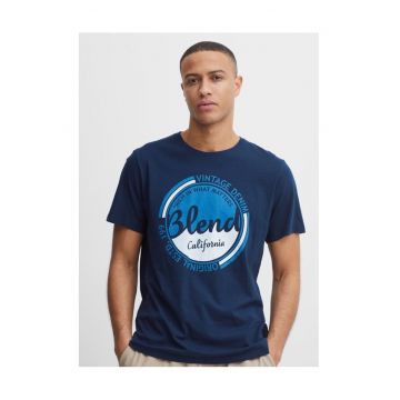 Tricou barbati - 63045 - Bumbac - Bleumarin