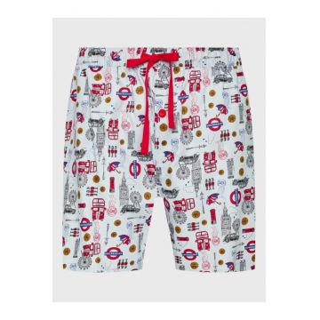 Pantaloni scurti de pijama barbati - 301823957 - Bumbac