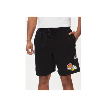 Pantaloni scurti sport barbati - 303690649 - Negru - Bumbac