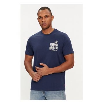 Tricou barbati - 665340 - Bleumarin - Bumbac