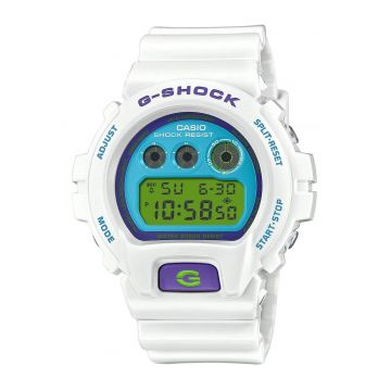 Ceas G-SHOCK Digital Crazy Colors Limited Edition - rezistent la apa 20 ATM - alb - curea cauciuc