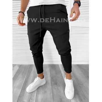 Pantaloni de trening negri conici B7654 46-3