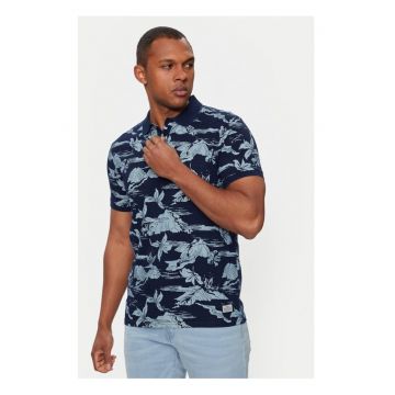 Tricou barbati - 10545 - Bumbac - Bleumarin