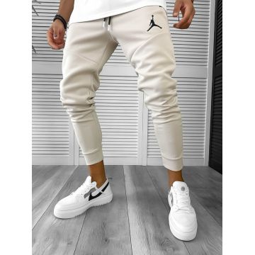 Pantaloni de trening bej conici 12361 126-4