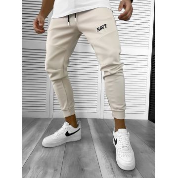 Pantaloni de trening bej silon conici 12376 29-4.1