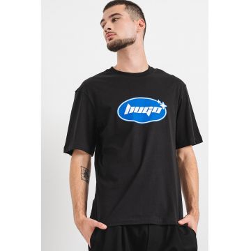 Tricou de bumbac cu imprimeu logo Nugoclean