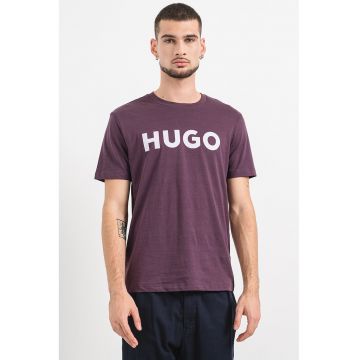 Tricou regular fit cu logo contrastant Dulivio