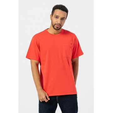 Tricou relaxed fit cu buzunar pe piept Easy