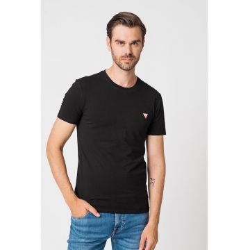 Tricou super slim fit din amestec de bumbac