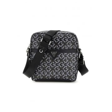 Geanta crossbody de piele ecologica cu logo