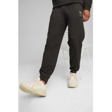 Pantaloni de trening cu croiala conica si snur de ajustare Better Sportswear