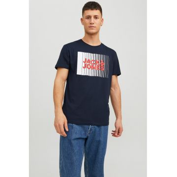 Tricou din bumbac organic cu decolteu la baza gatului Corp