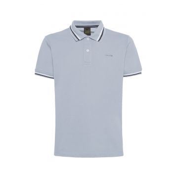 Tricou polo de bumbac cu aspect pique