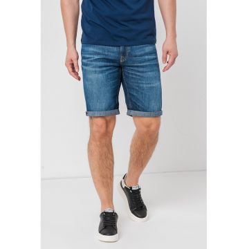 Bermude din denim cu aspect decolorat Sonny