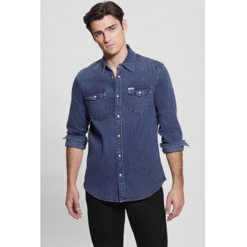 Camasa slim fit de denim