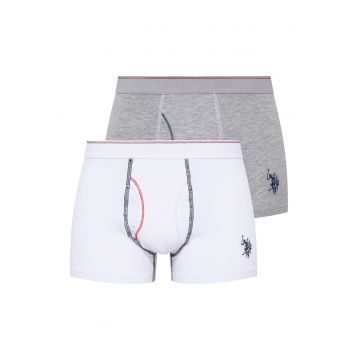 Set de boxeri cu broderie logo - 2 perechi