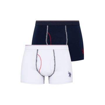 Set de boxeri cu broderie logo - 2 perechi