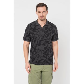 Tricou polo cu imprimeu tropical