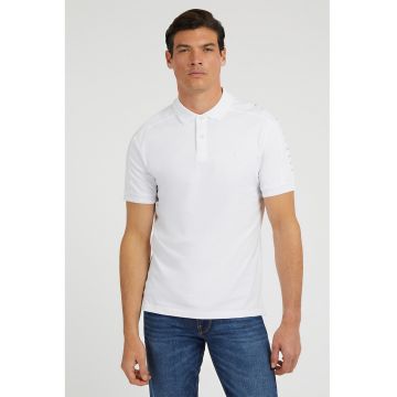 Tricou polo slim fit cu imprimeu logo