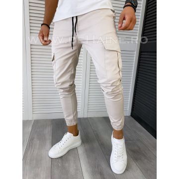 Pantaloni barbati bej casual B6050 O3-4.1