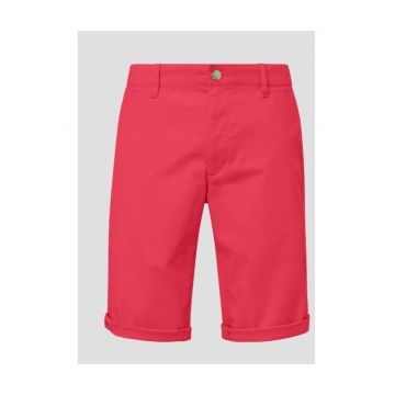 Pantaloni scurti barbati chino Phoenix cu croiala Regular fit si talie medie - Roz zmeura