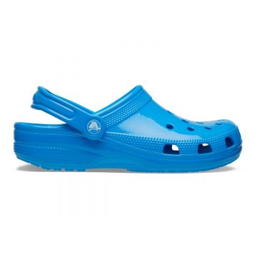 Saboti Crocs Classic Neon Highlighter Clog Albastru - Neon Ocean