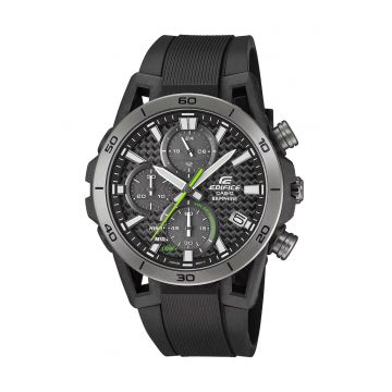 Ceas Edifice Classic - Cristal Safir - Carbon/Plastic - 10 ATM - Negru