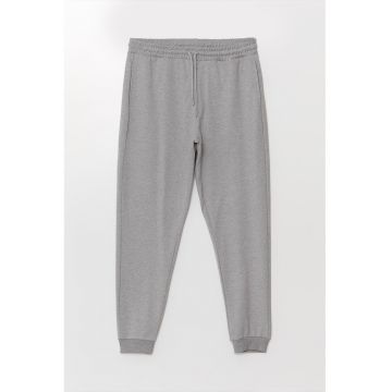 Pantaloni de trening cu snur - din amestec de bumbac