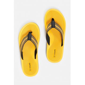 Papuci flip-flop cu linie decorativa