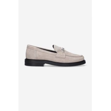 Filling Pieces mocasini din piele întoarsă Loafer Suede culoarea gri, 44222791108