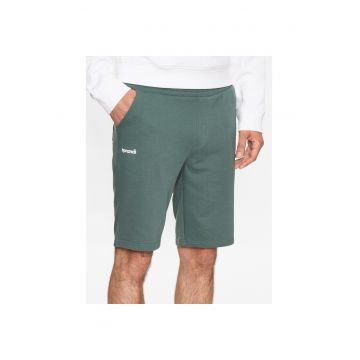 Pantaloni scurti sport barbati - 302191826 - Verde - Bumbac