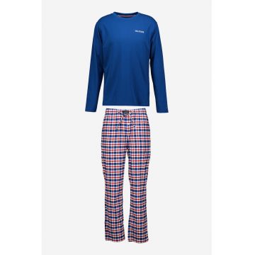 Pijama din amestec de bumbac organic cu pantaloni lungi