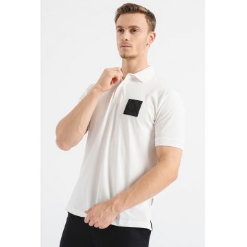 Tricou polo de bumbac cu logo