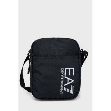 EA7 Emporio Armani borseta culoarea albastru marin