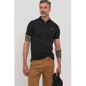 Marc O'Polo Tricou Polo bărbați, culoarea negru, material neted