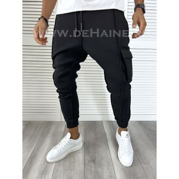 Pantaloni de trening negri conici K156 O2-3.1