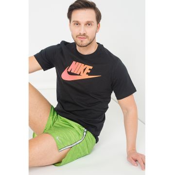 Tricou cu decolteu la baza gatului si imprimeu logo Brandmark