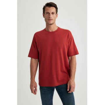 Tricou supradimensionat cu model uni