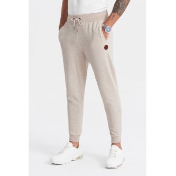 Pantaloni sport din amestec de bumbac cu logo