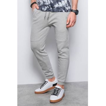 Pantaloni sport din bumbac cu buzunare laterale