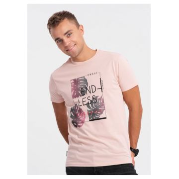 Tricou cu imprimeu  OM-TSPT-0131 - Pentru barbati - Bumbac