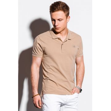 Tricou polo din bumbac cu model pique