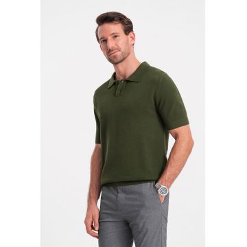 Tricou polo din material pique -