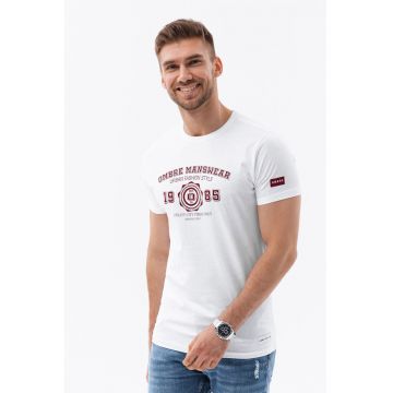 Tricou regular fit din bumbac cu imprimeu text