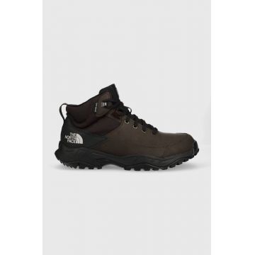 The North Face pantofi Storm Strike III WP barbati, culoarea maro, izolat